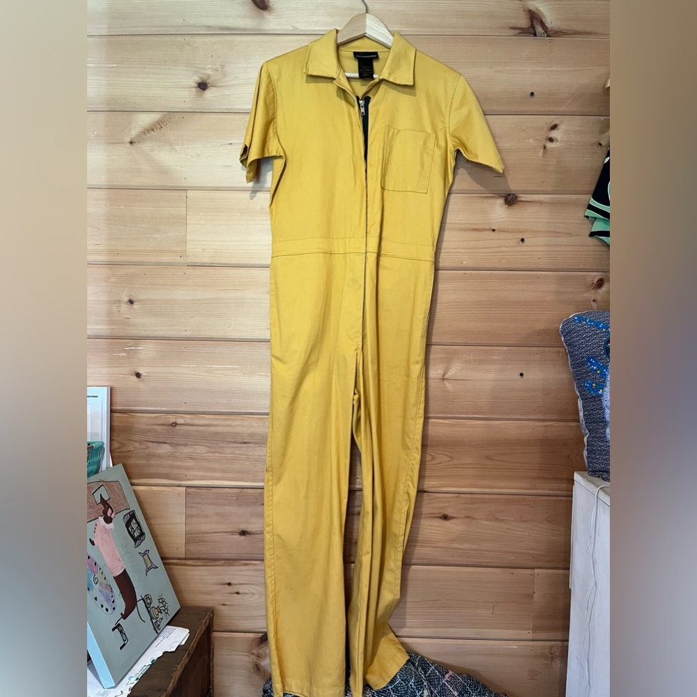Nooworks NWT solid mustard color coverall